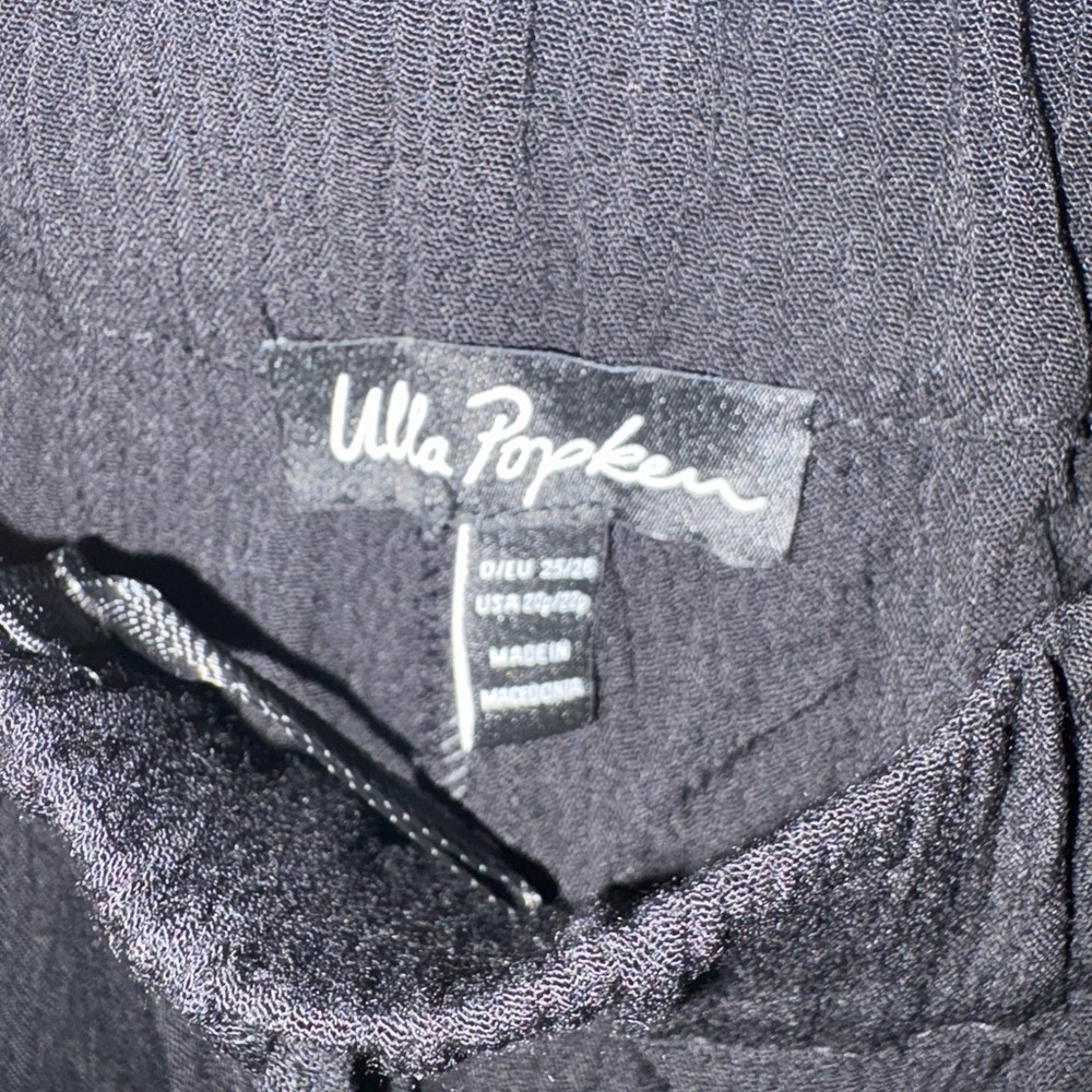 Ulla Popken Black Textured Pants - Picture 3 of 6